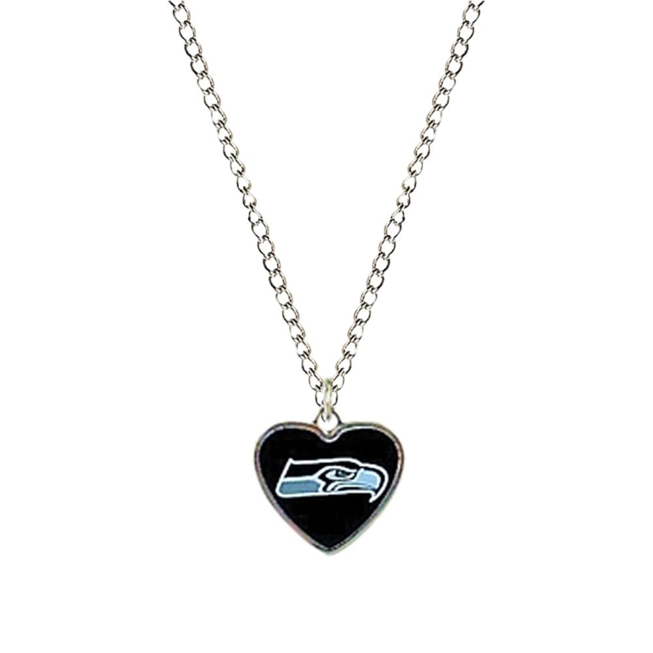 Cleanlapsports NFL Team Seattle Seahawks Necklace and Heart Pendant